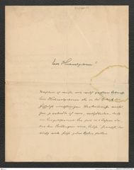Nachlass Franz Steindachner, Brief von Gmicklitz an Franz Steindachner (26.11.XXXX), Inv.Nr. 167.01, Seite 1
